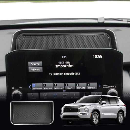 SXCY for 2022-2024 2025 Mitsubishi Outlander Screen Back Organizer [Not for Outlander Sport] 2023 2024 2025 Outlander Dashboard Tray 2023 2024 2025 Outlander Accessories Screen Back Tray