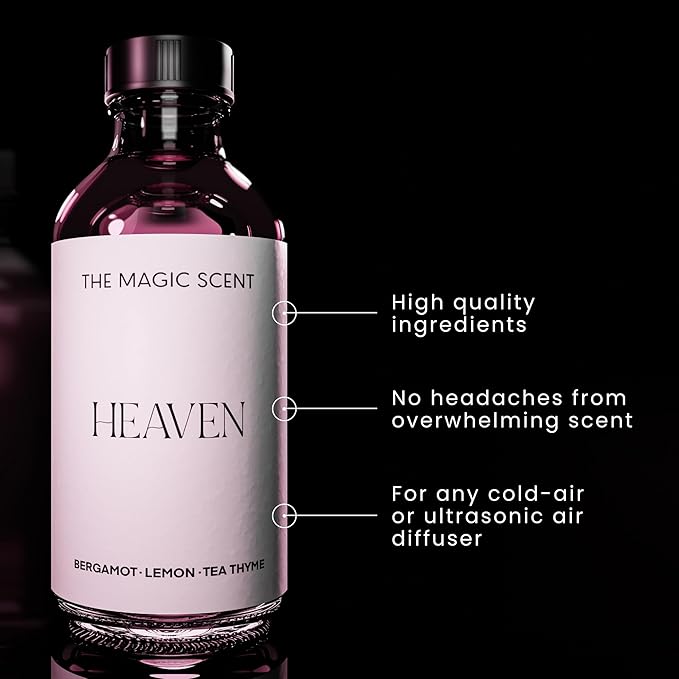THE MAGIC SCENT Heaven Hotel Scent Diffuser Oil - Cold-Air & Ultrasonic Fragrance Oil for Diffuser Inspired by The Aria Hotel, Las Vegas - Essential Oil Aromatherapy (500 ml)