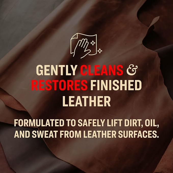 Tanner's Preserve Leather Cleaner, Cleans & Restores Finished Leather, Use for Cars & Interiors, Couches & Furniture, Saddles & More, 8 Fl Oz