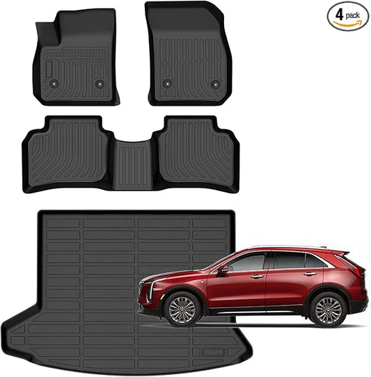 for Cadillac XT4 Floor Mats 2025 2019-2024,Car Mats for Cadillac XT4 All Weather Floor Mats Waterproof Car Mats Cargo Liner Accessories 2019-2025
