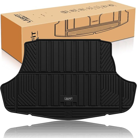 LASFIT Trunk Mat for Toyota Camry 2018-2026 & for Toyota Avalon 2019-2022, All Weather TPE Custom Fit Easy Clean Trunk Liner for Camry 2018-2025 Hybrid/L/LE/SE/TRD/XLE/XSE, Black