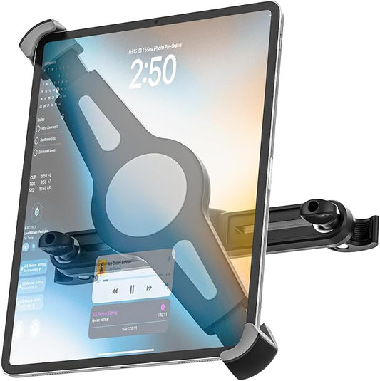 Universal Headrest Tablet Holder for 9.5"-14.5" iPad - Large Tablet Mount for Car Headrest, Adjustable Car Back Seat Stand for iPad Pro 12.9/Air, Surface Pro/Go, Tabs, Other 13" Devices