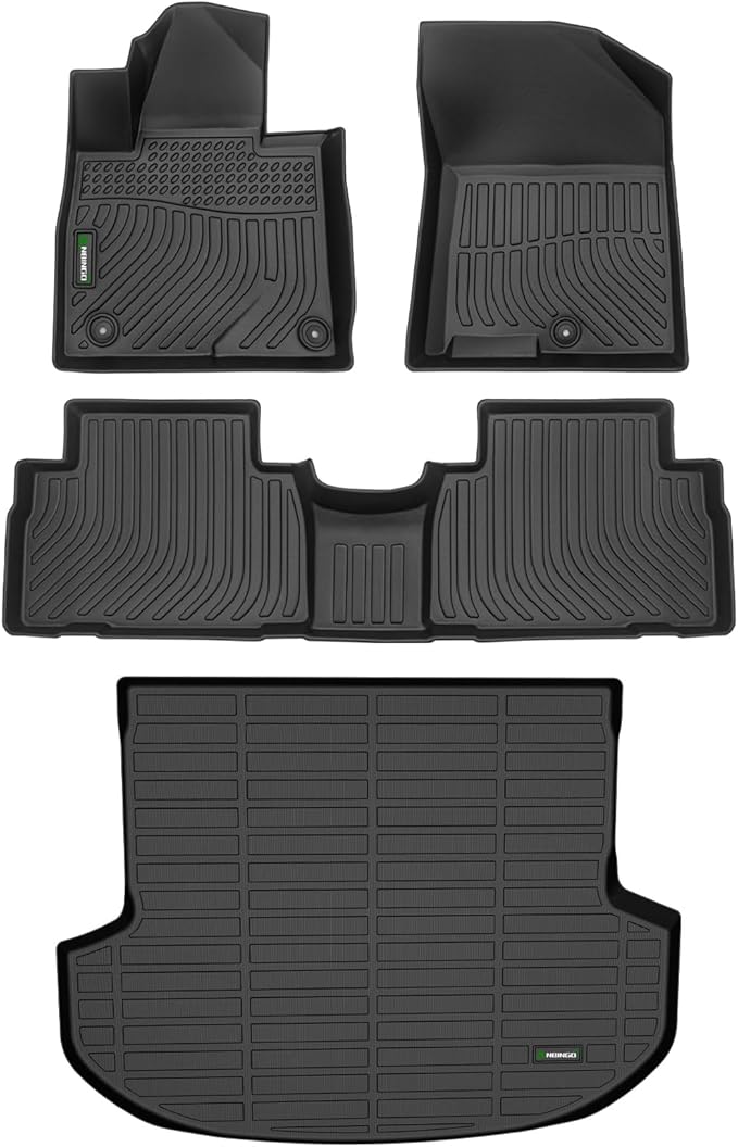 ANBINGO®Fit for Hyundai Santa Fe Floor Mats 2019-2020 (Only 5 Seater) /for Hyundai Santa Fe Car Mats 2019-2020 All Weather Mats for Santa Fe TPE Car Mat Rugs for Santa Fe Rubber Trunk Carpet