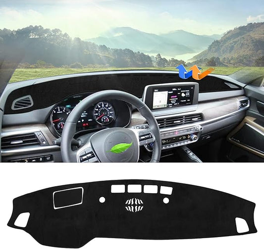 Autorder Dashboard Cover Mat for 2020 2021 2022 Kia Telluride Accessories Dash Cover Flannel Dash Mat Sunshade Glare UV Rays Protector