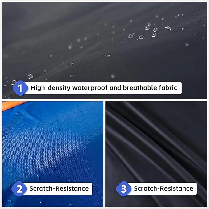 Pickup Truck Cover Waterproof All Weather, Full Exterior Truck Car Covers Snow Sun Protection, Fit Ford F-150 250 350,Chevy Silverado,GMC Sierra,Dodge RAM 1500 ect (up to 240 inch)