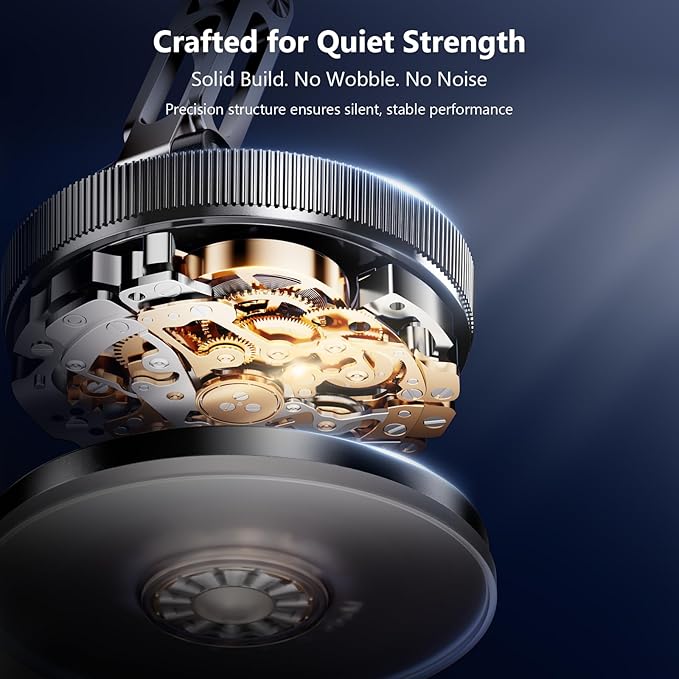 SYNCWIRE for MagSafe Car Mount [2-Axis Design] Nano Adhesive Gel + Suction Cup Magnetic Phone Holder for Dashboard & Windshield, 360° Adjustable for iPhone 17 16 15 14 13 12 11, Samsung, Matte Black