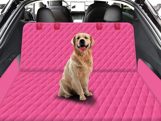 GXT Dog Back Seat Cover Protector for Cars SUV and Trucks with Mesh Window, Scratchproof Nonslip and Waterproof Material