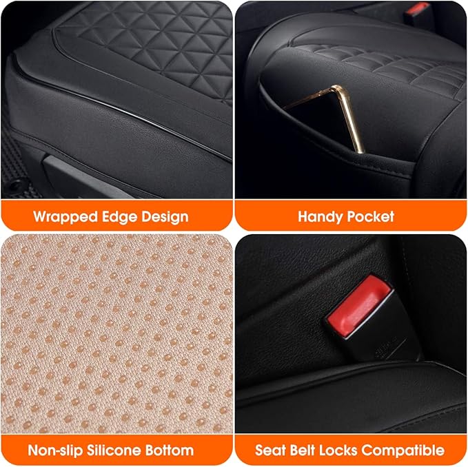 Seat Cushion, Comfortable Seat Cover with Full Back Support, Universal Seat Cushion for Seat in Winter