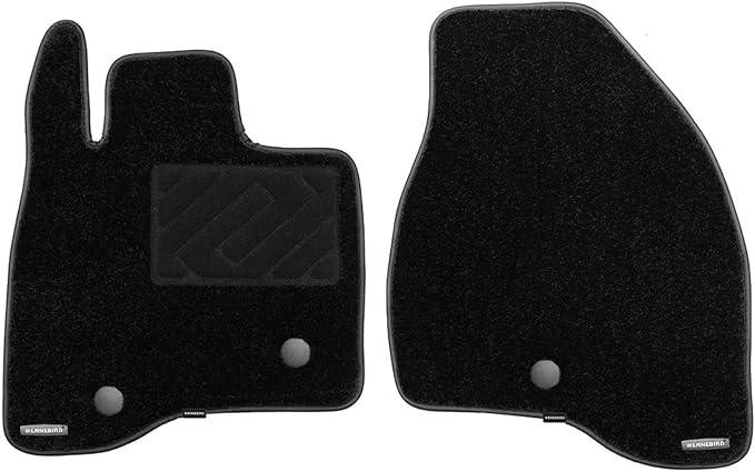 WENNEBIRD Superior Carpet Front Row Floor Mats for 2015-2019 Ford Explorer, 0.6-Inch Ultra-Thick, Noise-Reducing, All-Weather Waterproof Anti-Slip – 2-Pc Set