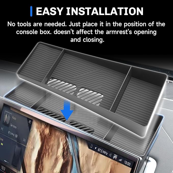 SXCY for 2025 BMW X3 Dashboard Organizer Tray [14.9 Navi+12.3 Dash Whole Screen Only] for 2025 BMW X3 Accessories Screen Back Console Tray 2025 X3 Behind Dash Console Organizer