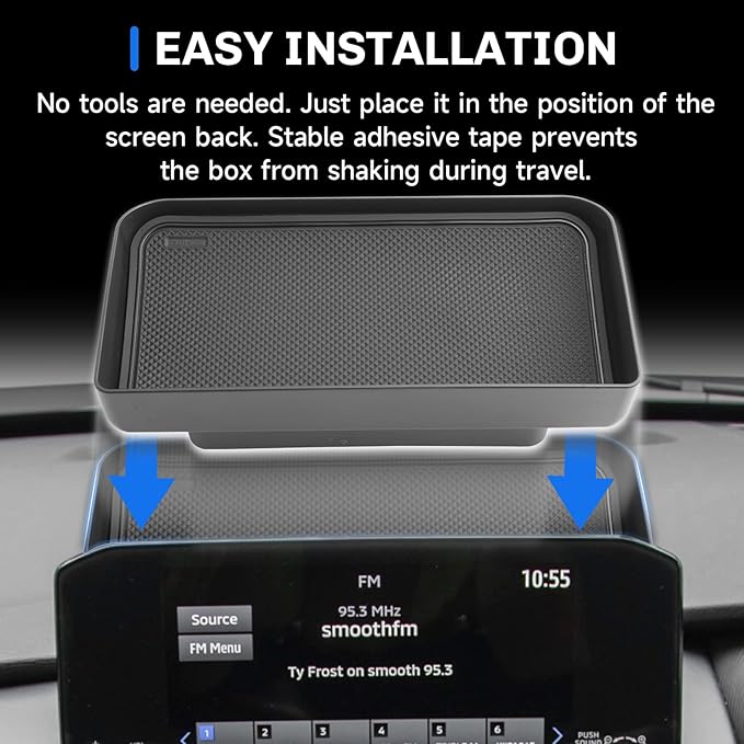 SXCY for 2022-2024 2025 Mitsubishi Outlander Screen Back Organizer [Not for Outlander Sport] 2023 2024 2025 Outlander Dashboard Tray 2023 2024 2025 Outlander Accessories Screen Back Tray