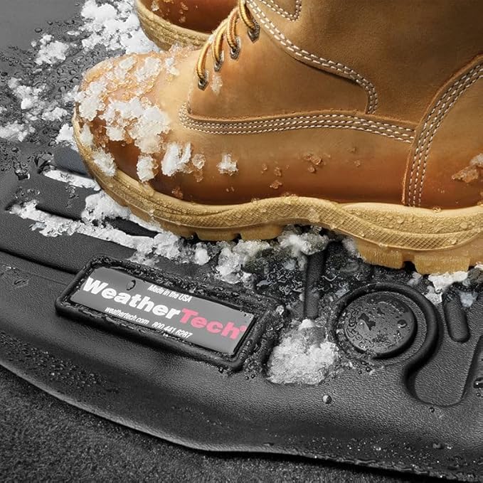 Weathertech Custom Fit FloorLiners for Honda CR-V, CR-V Hybrid, 1st & 2nd Row (441110-1-2), Black