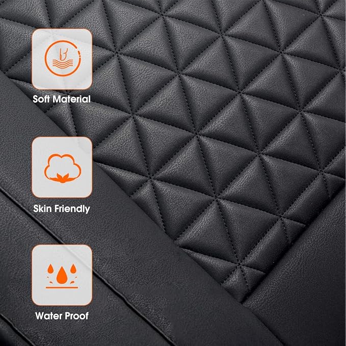 Seat Cushion, Comfortable Seat Cover with Full Back Support, Universal Seat Cushion for Front Seat in Winter