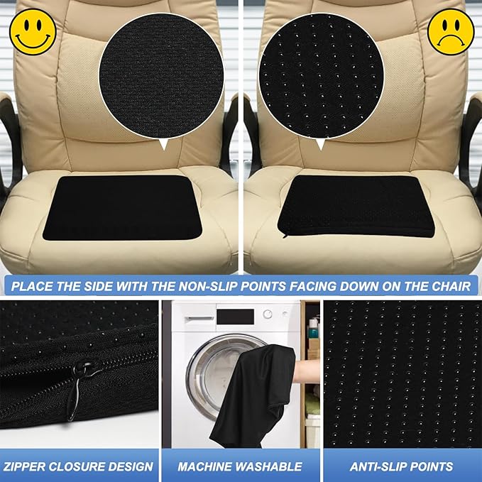 Gel Seat Cushion for Long Sitting - 10" x 7" x 1.4" (Mini) Gel Cushion for Kids, Pressure Relief Cushion for Chair