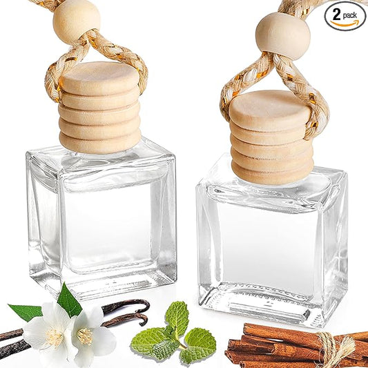 2-Pack Caramel & Vanilla Oud Car Air Freshener Hanging Long Lasting Scent Essential Oil Diffuser Car Perfume Inspired Fragrances for Men for Women by VUTOLLOSA