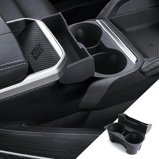 2-Packs for Terrain Center Console Organizer& Cup Holder Insert 2025 GMC Terrain Accessories Armrest Tray Middle Storage Box Insert Container Durable ABS Plastic Liquid Silicone Rubber