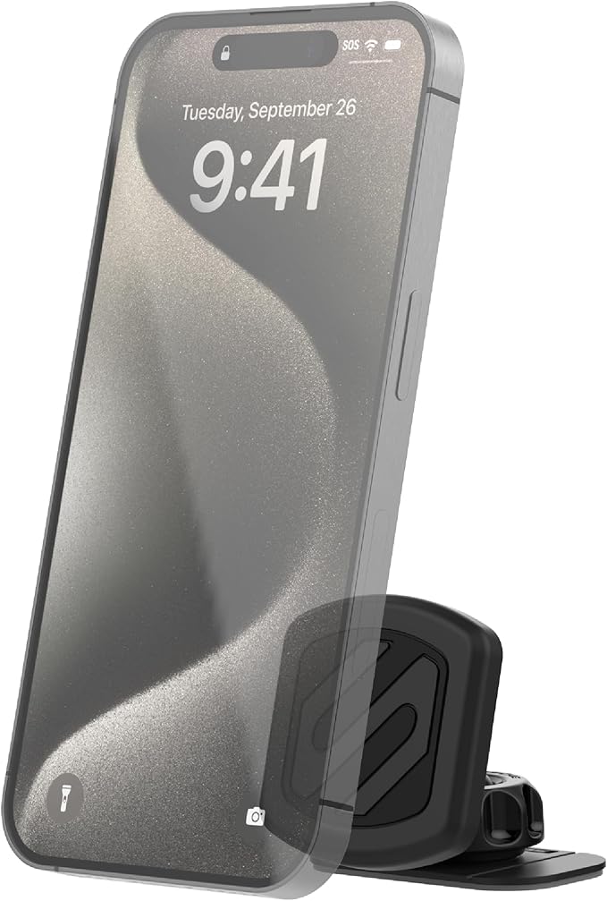 Scosche MAGDM MagicMount Magnetic Car Phone Holder - Strong Magnet Mount for iPhone and Android - Secure Magnetic Cell Phone Mount for Dash - Universal 360° Adjustable Mobile Cellphone Holder