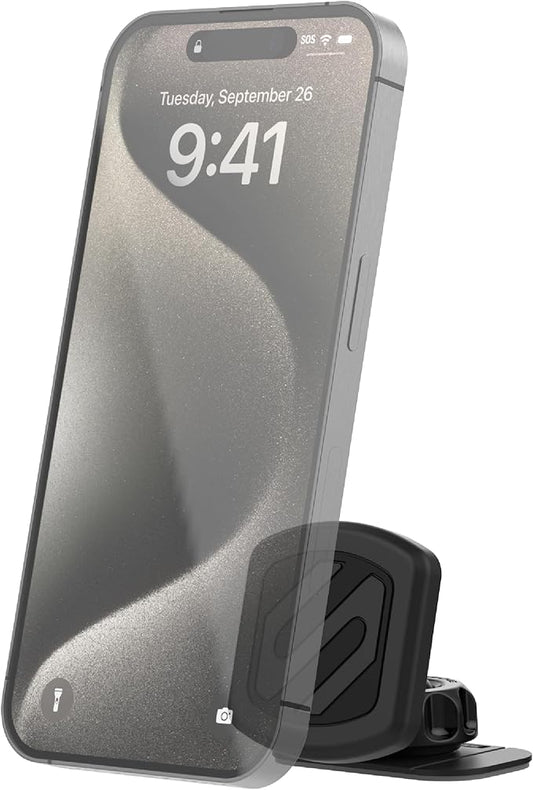 Scosche MAGDM MagicMount Magnetic Car Phone Holder - Strong Magnet Mount for iPhone and Android - Secure Magnetic Cell Phone Mount for Dash - Universal 360° Adjustable Mobile Cellphone Holder