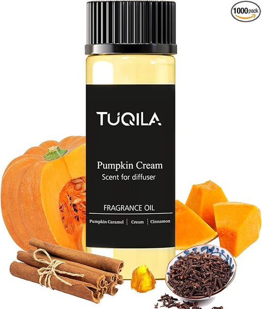 Waterless Diffuser Oil Pumpkin Cream 20ML Sampler, Essential Scent Oil Usage Cold Air Waterless Diffuser, Hotel Luxury Air Scents Oils & Fragrance for Home