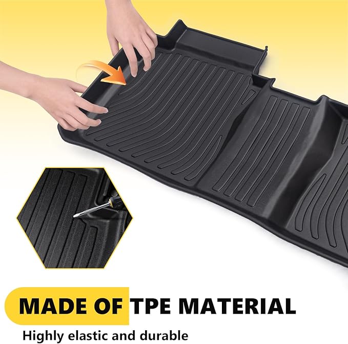 for BMW X1 Floor Mats 2023 2024 2025, TPE Heavy Duty All Weather Custom Car Floor Mat Cargo Liner Anti-Slip Waterproof Easy to Clean Accessories for BMW X1 2023-2025