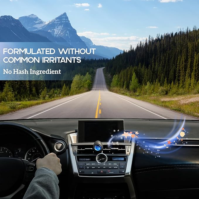 Air Jungles Car Air Freshener Vent Clip 3 Count, Ocean Scent, 4 ml Each, Long-Lasting Car Odor Eliminator, Easy Clip-On Design, Up to 90 Days Freshness for Cars, Trucks, and SUVs