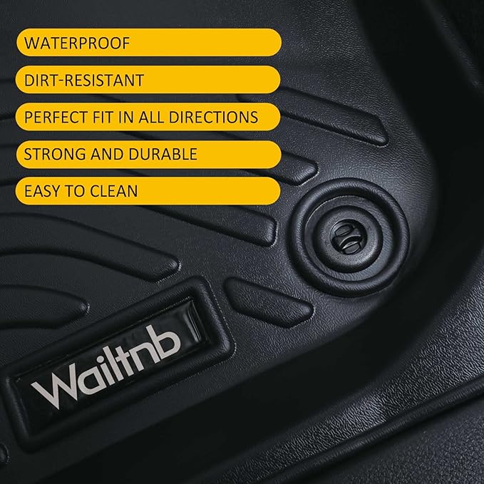 Wailtnb-Floor Mats Custom for Kia Soul 2020-2026 (Not EV) All Weather Waterproof Non-Slip Durable Floor Liners Fits Front& 2nd Row Full Set Accessories