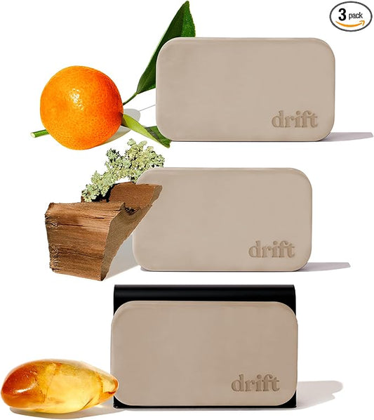 Drift Car Air Freshener - Stone Air Freshener - Car Odor Eliminator - Variety 3 Pack Starter Kit - CLIP INCLUDED - Variety 3 Pack