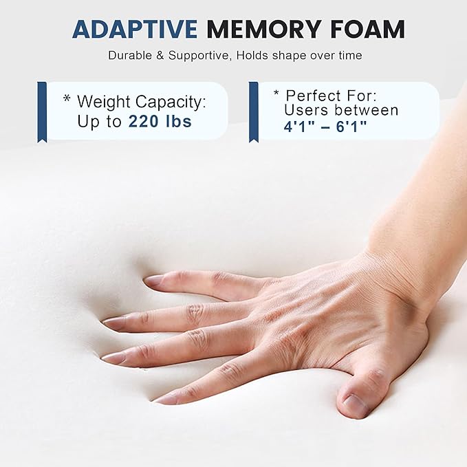 Wedge Car Seat Cushion, Office Chair Cushion, Memory Foam Truck Seat Cushion for Sciatica Tailbone Pain Relief, Long Driving, Coccyx, Back Support