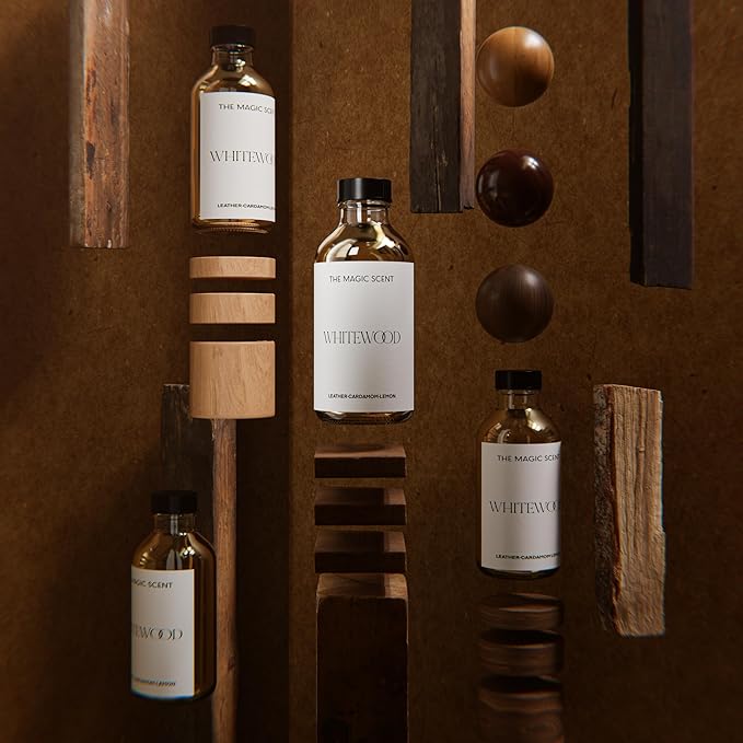 The Magic Scent Whitewood Diffuser Oil - Hotel & Home Luxury Scents Inspired by 1 Hotel Miami, Compare to My Way Diffuser Oil Scents for Home, Designed for Use in All Diffusers - 16.9 fl oz, 500 mL