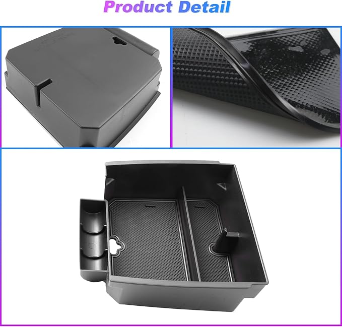 SXCY for 2023-2025 Chevy Colorado/GMC Canyon Center Console Organizer for Colorado Accessories 2024 2025 Canyon Console Tray 2024 2025 Colorado Armrest Console Organizer(Black)