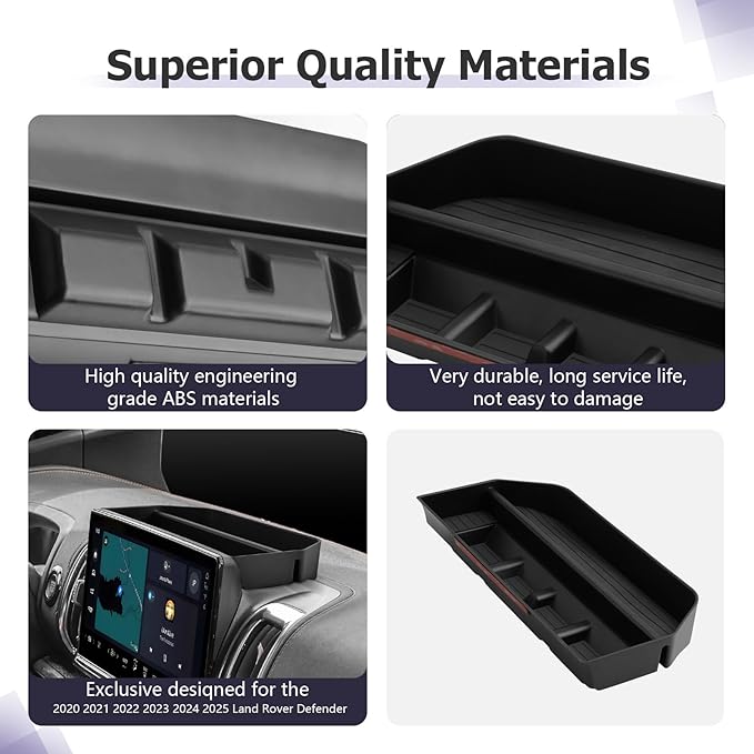 LUWU for 2026 Expedition Dashboard Storage Tray 2025 2026 Ford Expedition Active/Platinum/Tremor/King Ranch 13.2inch Behind Screen Organizer Center Console Dash Tray Expedition 2026 Accessories