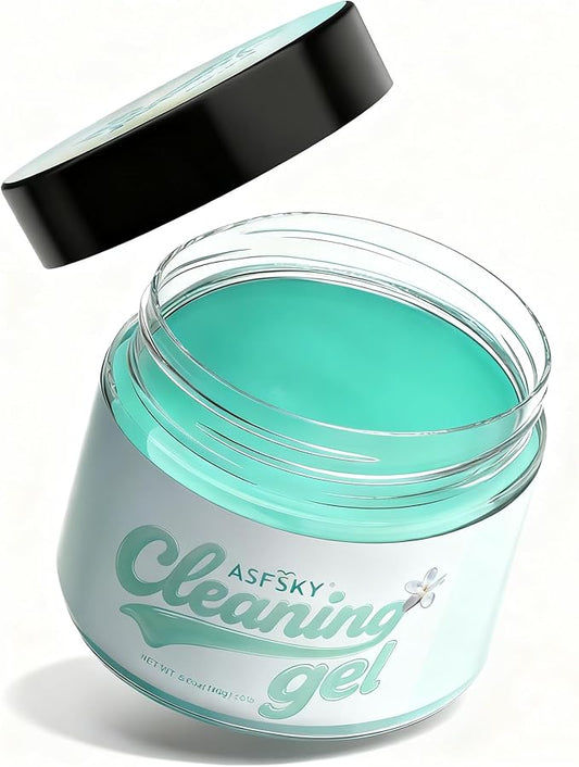 ASFSKY Car Cleaning Gel (Green,Magnolia) Cleaning Putty Universal Dust Cleaning Car Interior Cleaner Keyboard Dust Remover Car Slime Gifts for Men Women Girl（1 Pack）