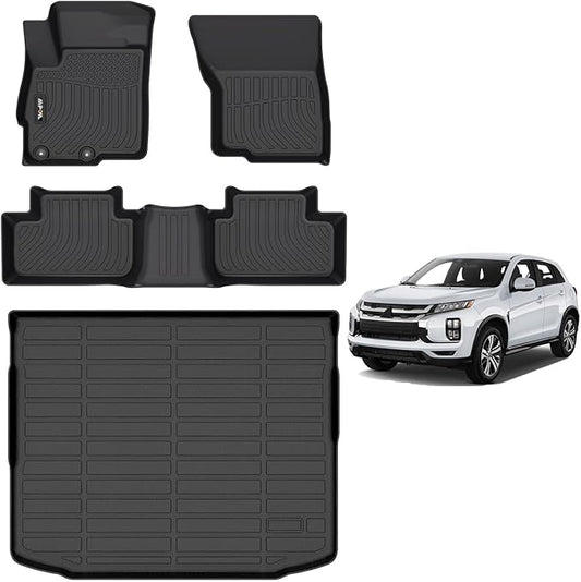 AIPOIL®TPE Floor mats Custom for 2011-2024 2025 Mitsubishi Outlander Sport | All-Weather | Easy to Clean | All-Round Protection丨Full Set Automobile mats Accessories.