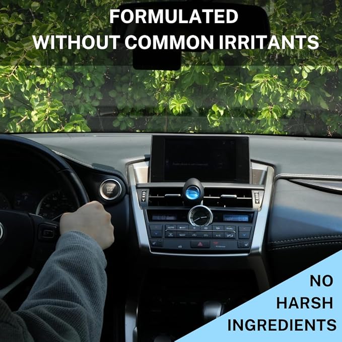 Air Jungles Car Air Freshener Vent Clip 4 Count, Variety Pack, New Car, Honey Peach, Ocean, Hawaii, 4 ml Each, Long-Lasting Car Odor Eliminator, Up to 120 Days Freshness for Auto