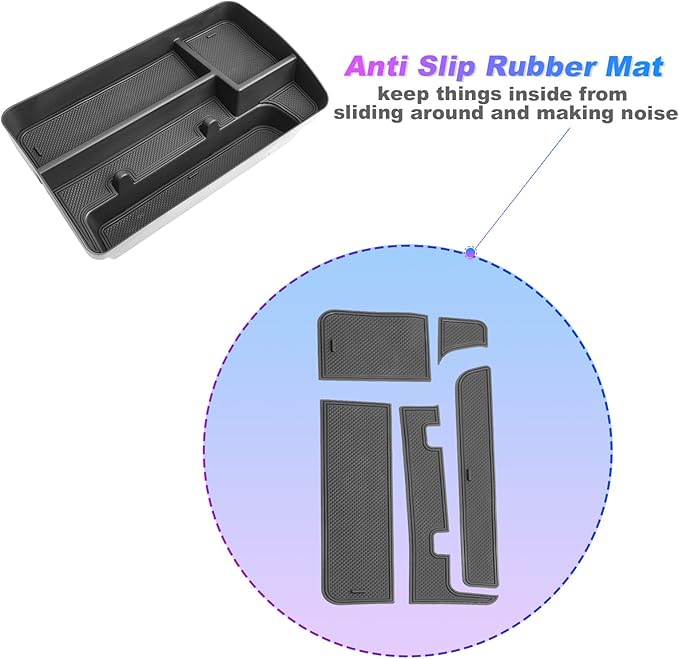 SXCY for 2023-2025 Colorado [WT/Trailboss] Canyon [Elevation] Center Console Organizer Chevy Colorado 2023-2025 Dashboard Screen Back Organizer 2024 2025 GMC Canyon Elevation Accessories