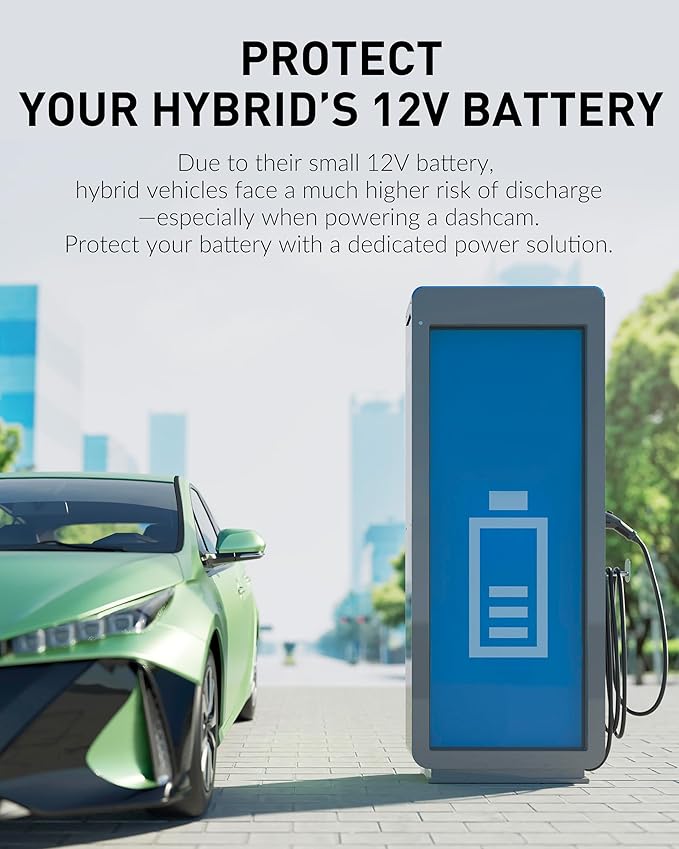 Blackvue B-130A Ultra Battery - Fast Charging Dash Cam Battery Pack, 12V/24V, USB Power, Smart App & Cloud Monitoring, Exclusively Dashcam