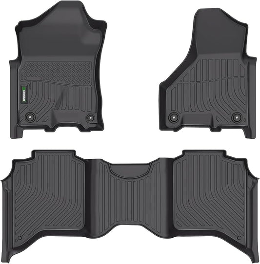 ANBINGO®Fit for Dodge Ram Floor Mats 2019-2026 Ram 2500/3500 Crew Cab with Bucket Seat (Not for PTO KIT Models) All Weather Mat for Dodge Ram TPE Car Mat Rugs for Ram Rubber Trunk Carpet for Ram