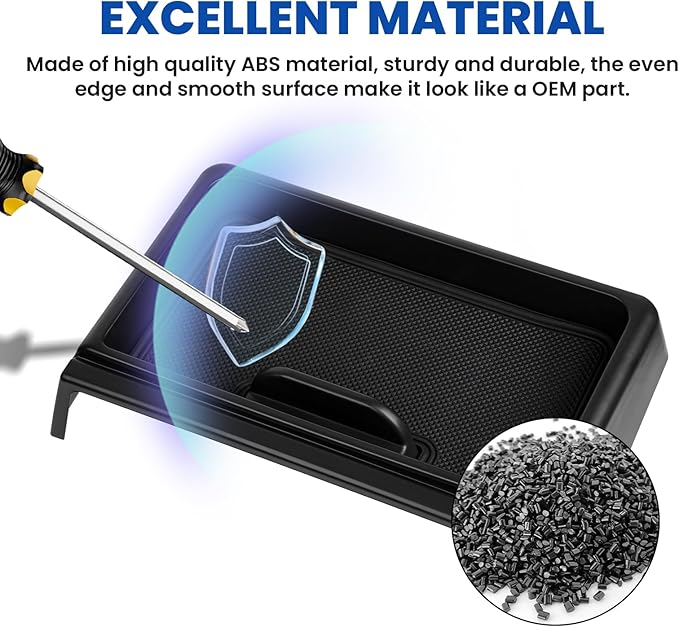 Autorder Center Console Dash Organizer for 2021-2024 GMC Yukon/Chevy Suburban/Tahoe Accessories Dashboard Insert Tray with Cellphone Holder Storage Box with Anti-Slip Mat (Not for Denali)