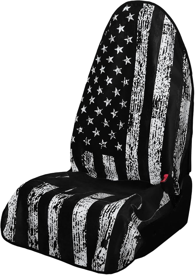 Premium Hooded Cloth Seat Cover for Cars - Automotive Seat Pads Universal Fit for Sedans Truck SUV - Waterproof Front Seat Protectors Great for Athletes Workouts Swimming Running Boxing Yoga