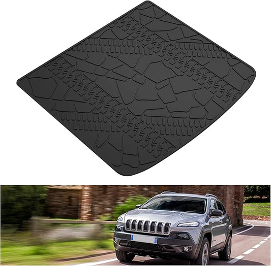KIWI MASTER Cargo Trunk Mat for 2014-2023 Jeep Cherokee All Weather Rear Cargo Tray Liner Black