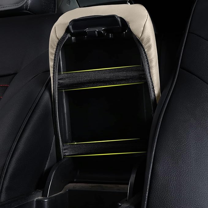 AOMSAZTO Armrest for 2011-2019 Ford Explorer Beige