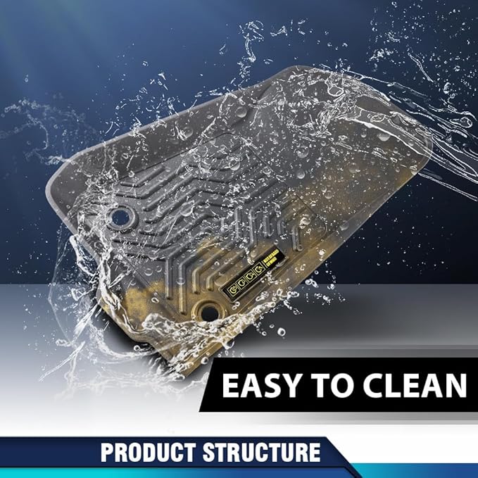 PIT66 Floor Mats Cargo Liners Compatible with Jeep Wrangler JL Unlimited 4 Door Only 2018-2024 (Not Fit for JK or 4XE) (Heavy Duty) Premium All Weather TPE Trunk Liners