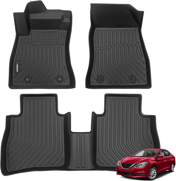 ANBINGO®-Floor Mats for Kia Optima 2016-2020 & for Hyundai Sonata 2015-2019, TPE All Weather Optima Car Floor Mats Rubber Floor Liners for Kia Optima Accessories