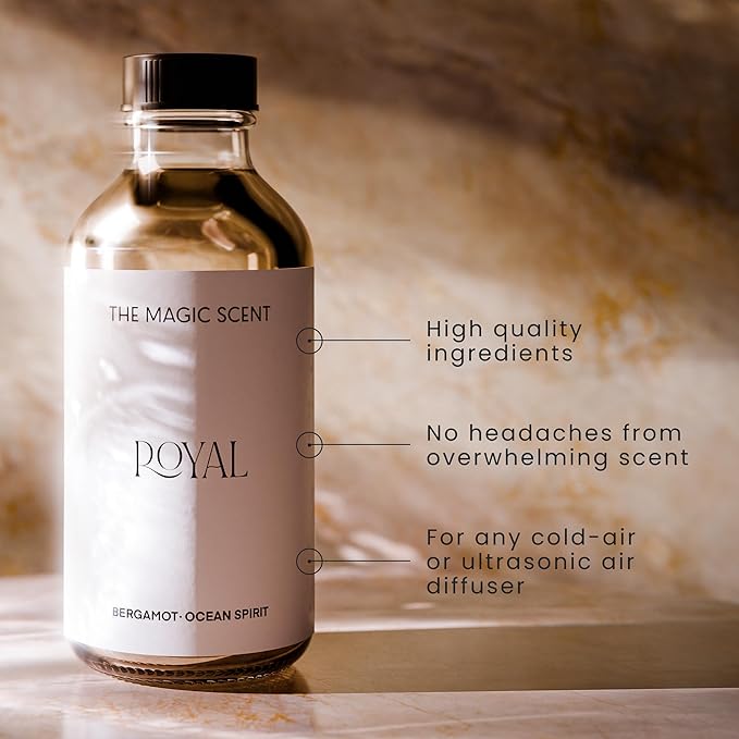 The Magic Scent Royal Hotel Diffuser Oil - Cold-Air & Ultrasonic Scented Oils for Diffuser Inspired by The Ritz Hotel, London - Essential Oils for Diffusers Aromatherapy (500 ml)