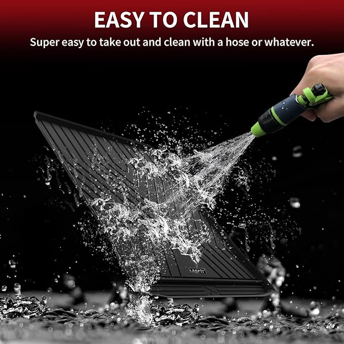 LASFIT Trunk Mats Fit for BMW 5 Series G30 2017 2018 2019 2020 2021 2022 2023, Custom Fit TPE All Weather Cargo Bed Liners for 530i 540i M550i 540d xDrive, Black