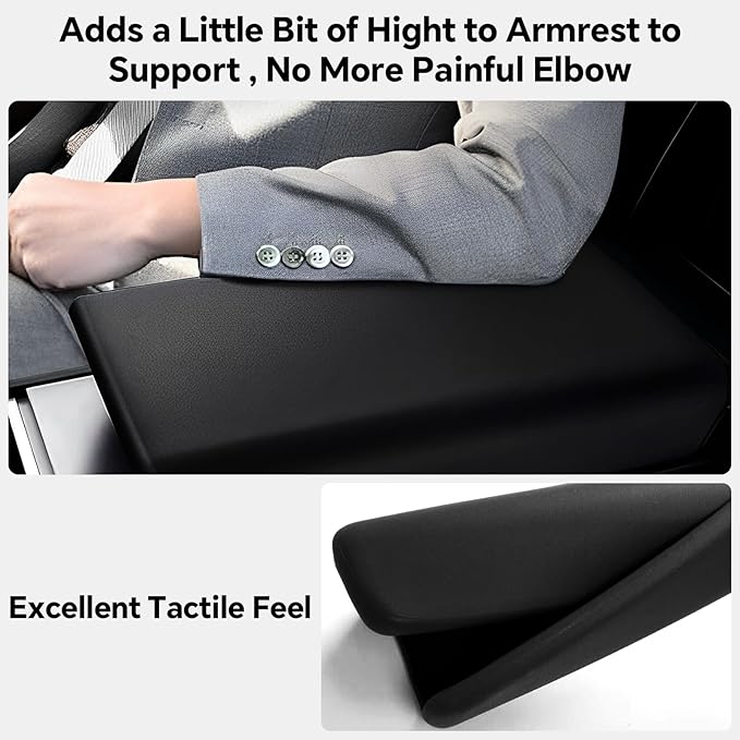 2026 Armrest Cover for Model Y Juniper Console Cover Armrest Cover Protection TPE Tesla Model 3 Highland Interior Accessories 2024-2025