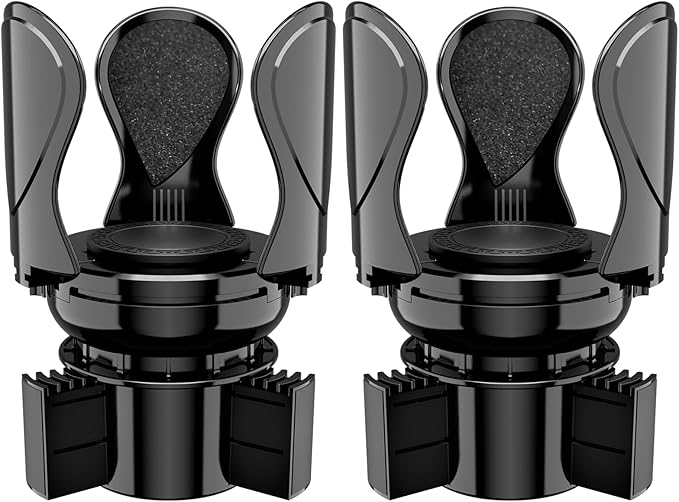 2Pack Car Cup Holder Expander, Cup Holder Extender Adapter with Expandable Arm and Adjustable Base, Compatible with Yeti Ramblers, Hydro Flasks，Stanley, Owala Most Coffee Mugs Bottles & Cups