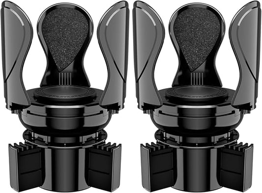 2Pack Car Cup Holder Expander, Cup Holder Extender Adapter with Expandable Arm and Adjustable Base, Compatible with Yeti Ramblers, Hydro Flasks，Stanley, Owala Most Coffee Mugs Bottles & Cups