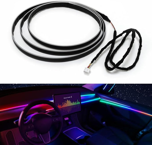Dreamcolor Acrylic Interior Car LED Strip Light 43-inch, which fit for dreamcolor Main Controller Connects and sub-Controller kit (not Including), Not Applicable dreamcolor 1 Lights