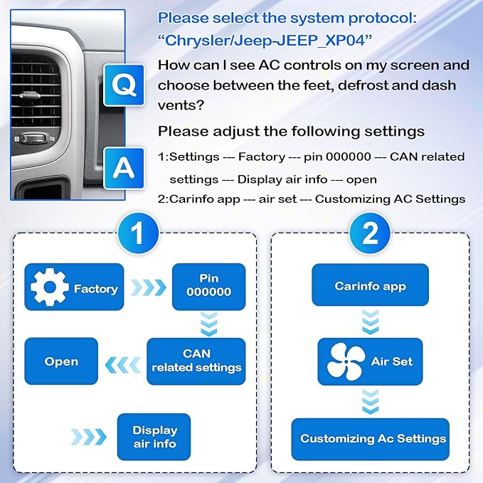 Car Stereo Radio for Dodge RAM 2013 2014 2015 2016 2017 2018 1500 2500 3500 Automatic AC, 9 inch Touch Screen Radio with Wireless CarPlay Android Auto Bluetooth GPS Navigation,2G Ram 32G ROM